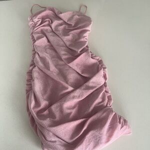 Elegant Pink Sleeveless Dress